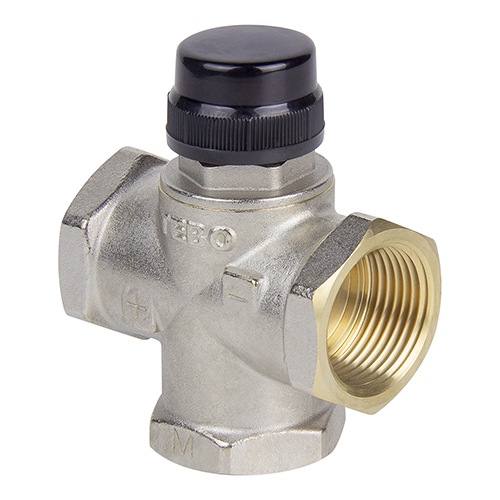 Трехходовой смесительный клапан TEBO (центр. смешивание с полным перекрытием)