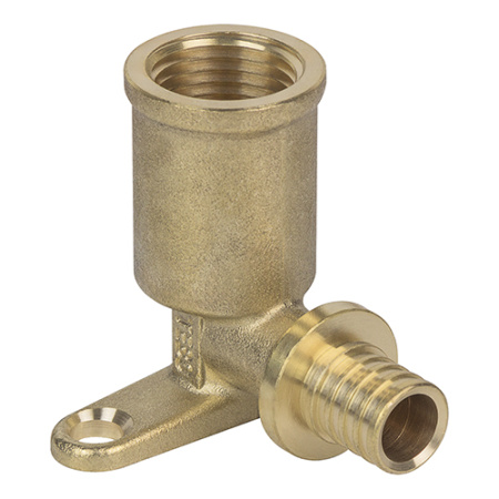 Угольник TEBO настенный с креплением с длинным патрубком