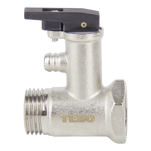 Клапан TEBO предохранительный для бойлера с ручкой cпуска