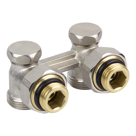 Узел TEBO для нижнего подключения радиатора угловой (для двухтрубной системы)