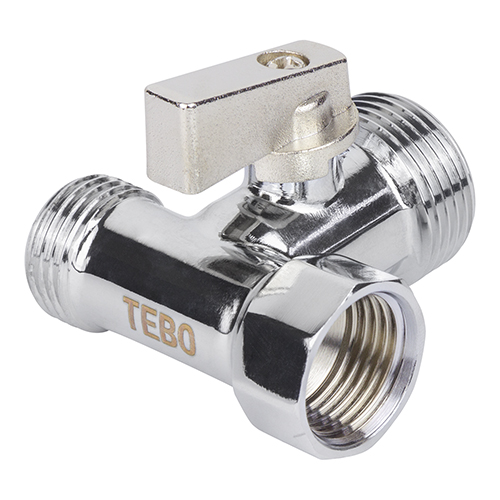 Тройник TEBO с краном